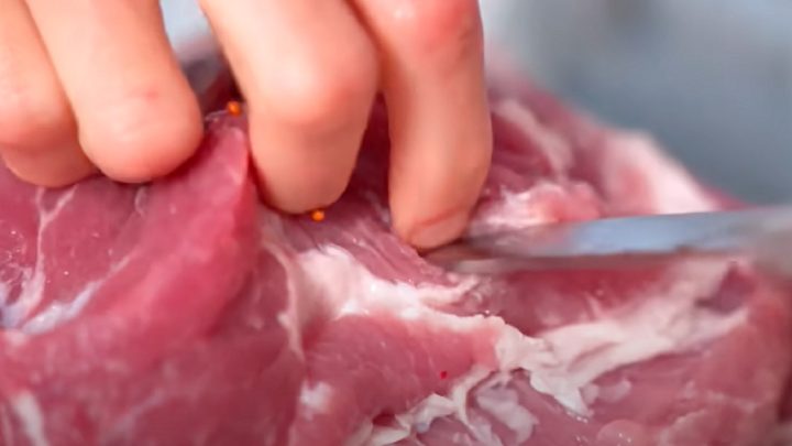 Krkovice pečená v celku s medem