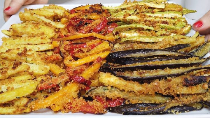 Zeleninové hranolky z trouby s česnekem