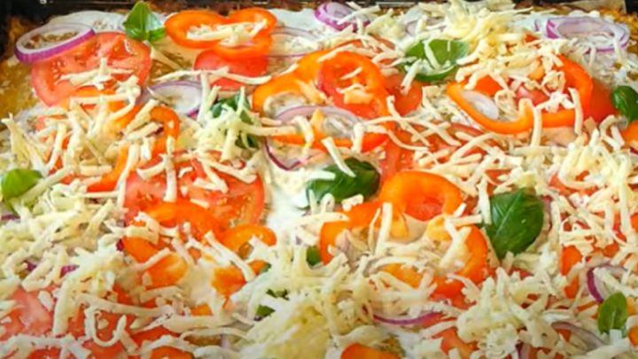 Rychlá bramborová pizza na plech