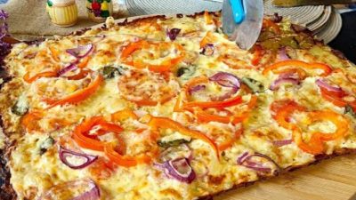 Rychlá bramborová pizza na plech