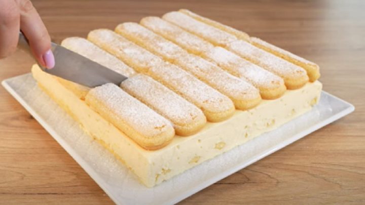 Pudinkové řezy s cukrářskými piškoty