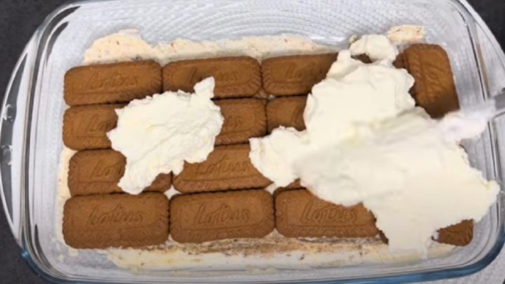 Lotus řezy s mascarpone a smetanou