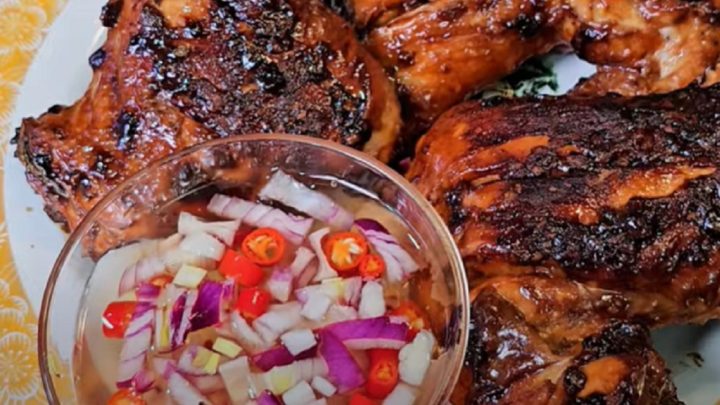 Kuřecí stehna v BBQ marinádě