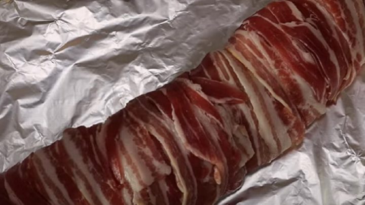 Kuřecí roláda se slaninou a sýrem