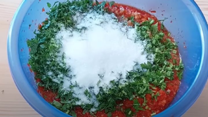 Pikantní zeleninová směs na zimu