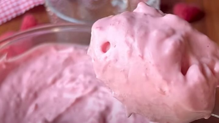 Malinová pěna jen ze 2 ingrediencí