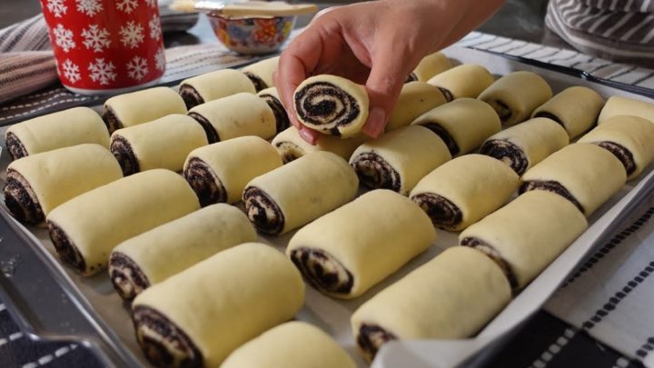 Makové mini záviny z kynutého těsta