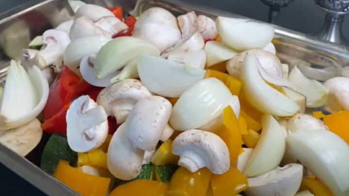 Pečená zelenina se sladkokyselou zálivkou