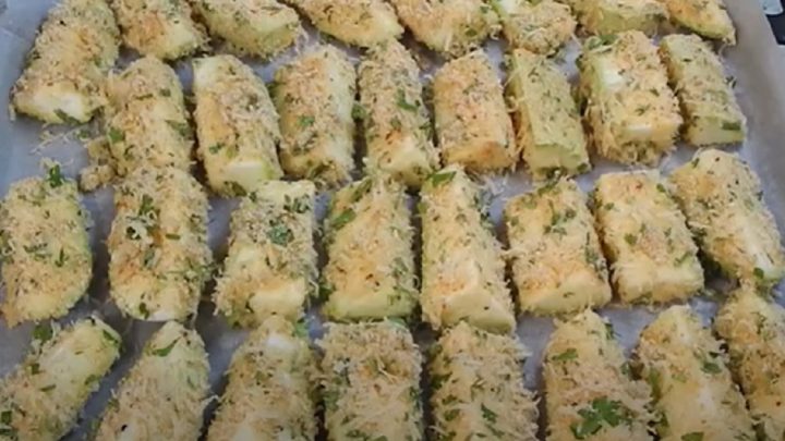 Křupavé cuketové hranolky z trouby