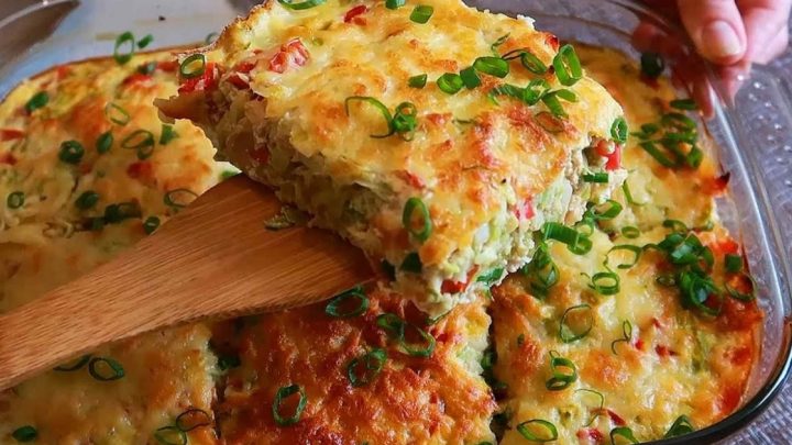 Cuketový nákyp s kuřecím masem