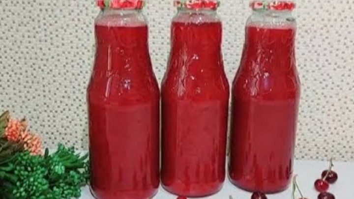 Třešňová šťáva jen ze 3 ingrediencí