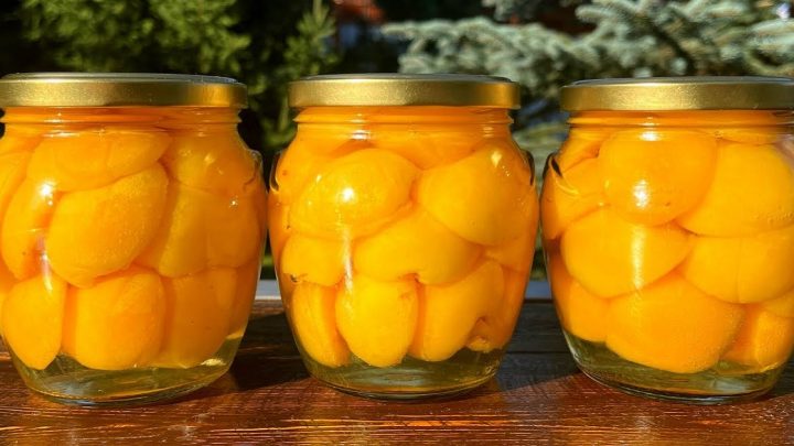 Zavařené meruňky ve sladkokyselém nálevu