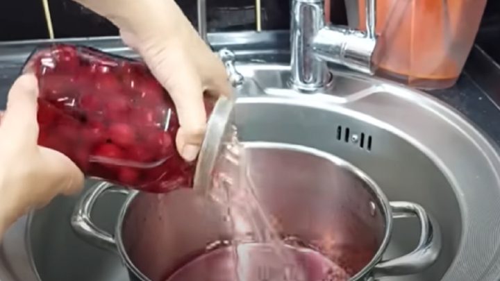 Třešňový kompot bez zavařování