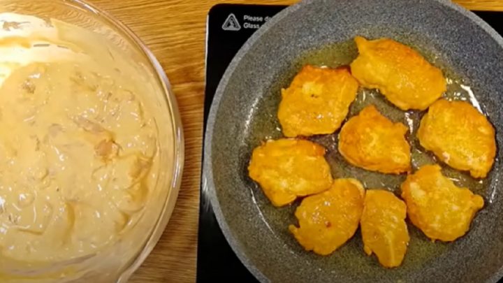 Kuřecí kousky v těstíčku se smetanou