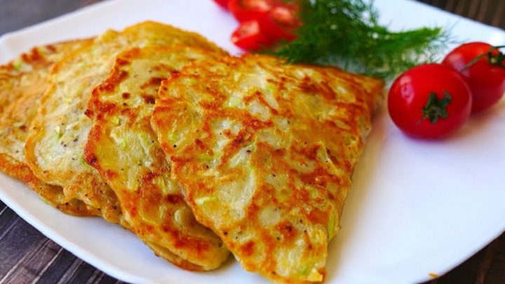 Rychlé cuketové palačinky plněné masem