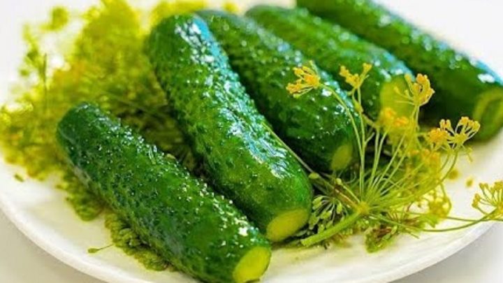 Rychlé nakládané okurky s koprem