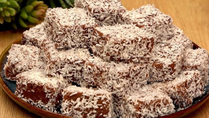 Krupicové kostky sypané kokosem