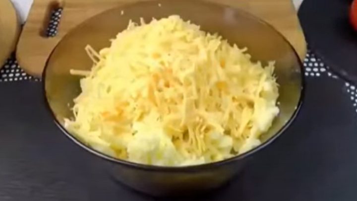 Bramborové řízečky se sýrem a šunkou