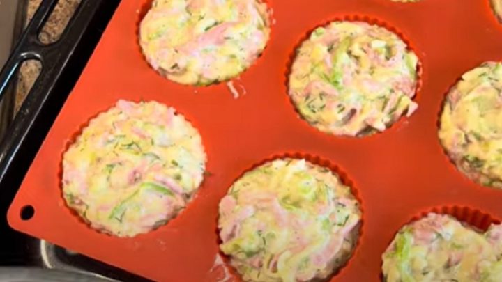 Rychlé cuketové muffiny s klobásou