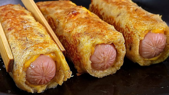 Rychlé párečky v županu se sýrem