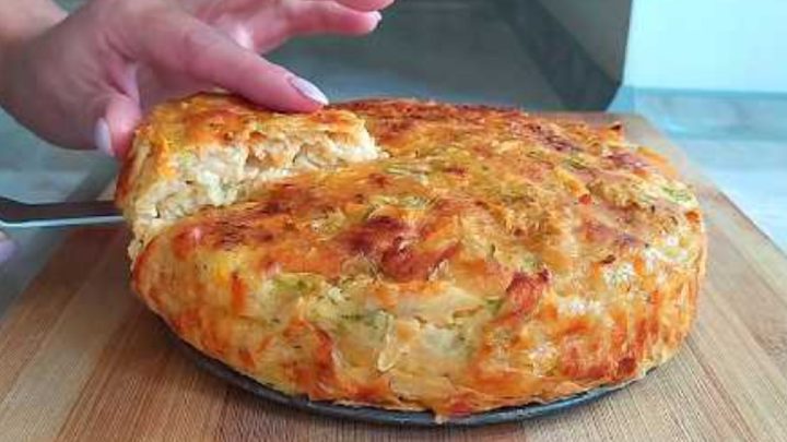 Cuketový koláč se sýrem a mrkví