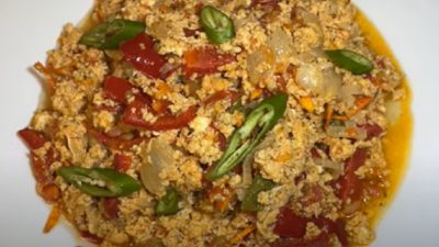 Lečo s vejcem a gruzínským kořením