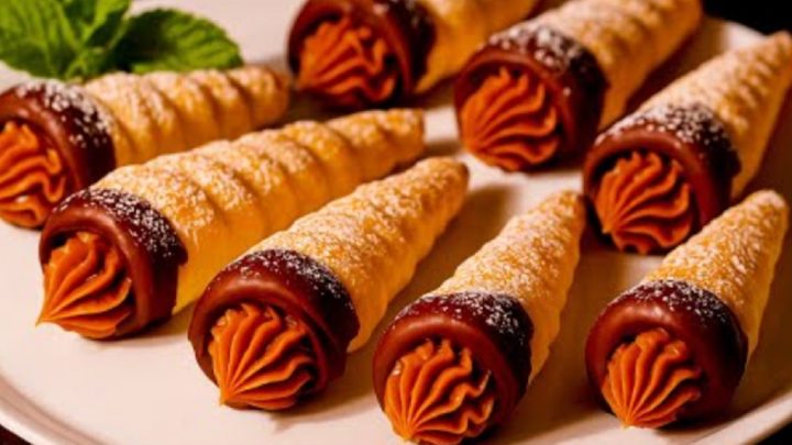 Kornoutky ze žloutkového těsta s vanilkou