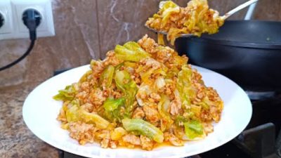 Rozlítané holubky z mletého masa a zelí