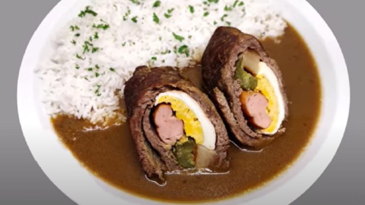 Klasický španělský ptáček s vařeným vejcem