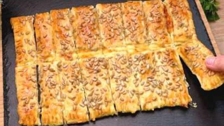 Tyčinky se sýrovou náplní a semínky