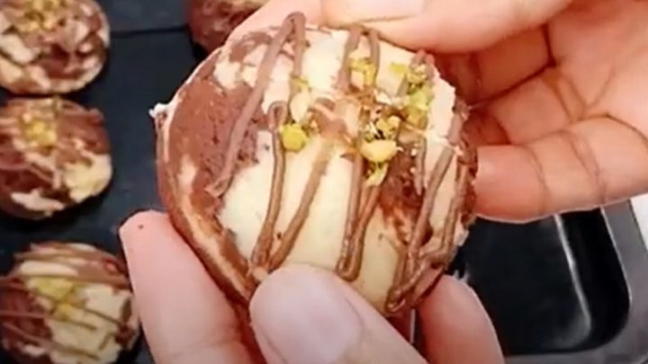 Rychlé mramorované sušenky s čokoládou