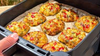 Květákové placky z horkovzdušné fritézy