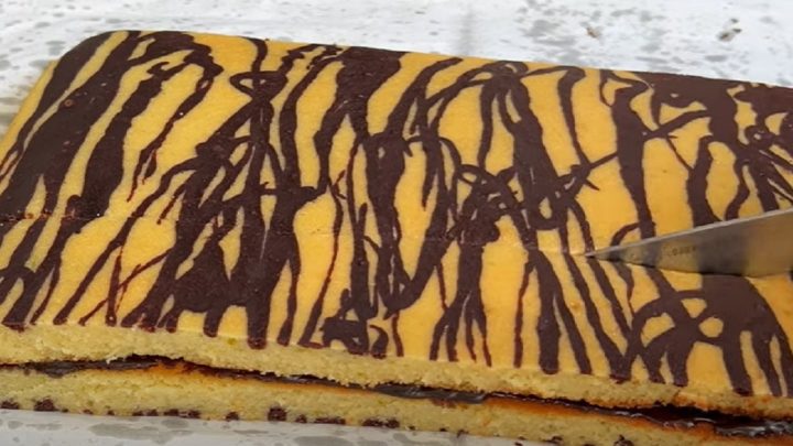 Rychlé dvoubarevné řezy s čokoládou