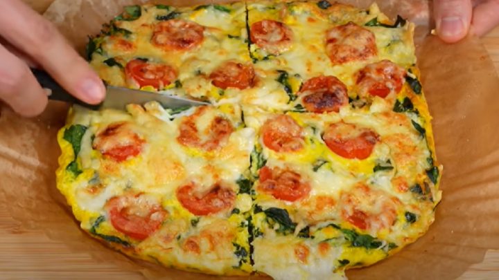 Omeleta z horkovzdušné fritézy se zeleninou