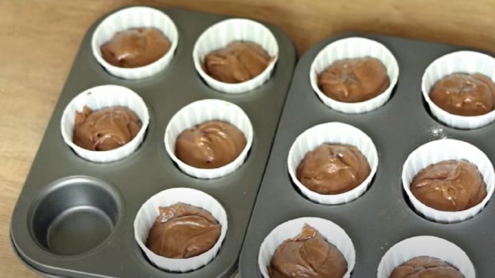 Kefírové muffiny s kakaem a vanilkou