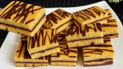 Rychlé dvoubarevné řezy s čokoládou