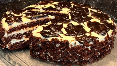 Dort Míša s tvarohem a kakaovou polevou