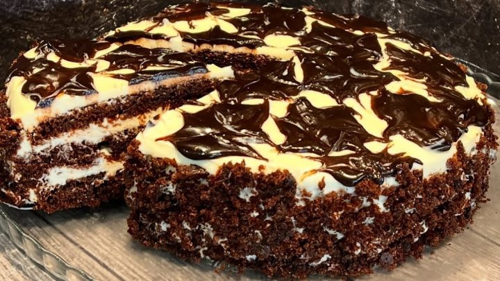 Dort Míša s tvarohem a kakaovou polevou