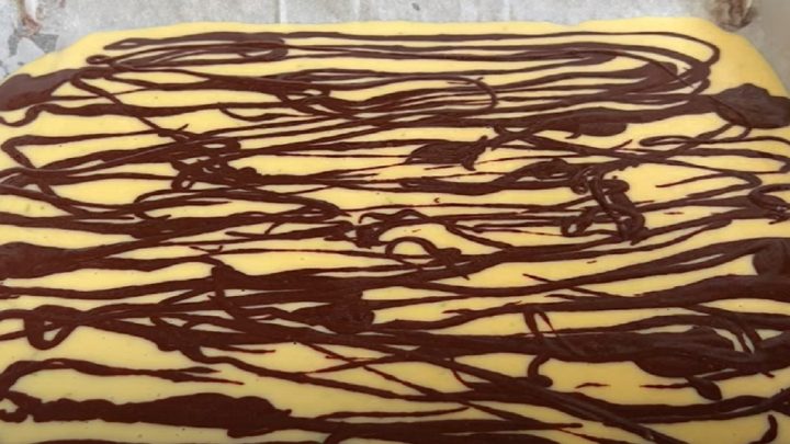 Rychlé dvoubarevné řezy s čokoládou