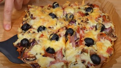 Bramborová pizza z horkovzdušné fritézy