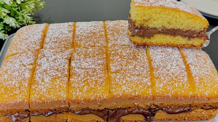 Piškotové řezy s čokoládovým krémem