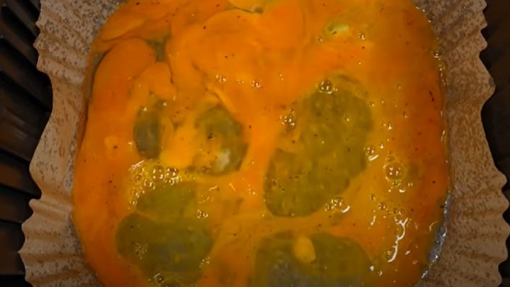 Omeleta z horkovzdušné fritézy se zeleninou