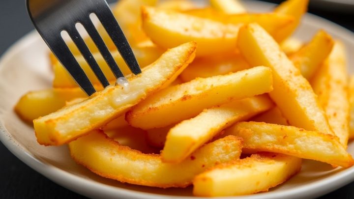 Hranolky z pánve s indickým kořením Hranolky z pánve s indickým kořením