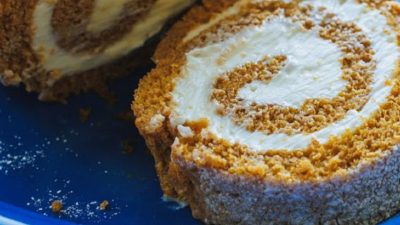 Dýňová roláda se smetanovou náplní