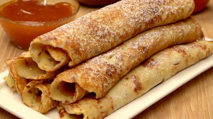 Jablečné palačinky s marmeládou