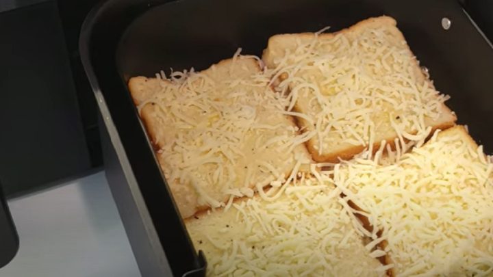 Tousty z horkovzdušné fritézy s vejcem