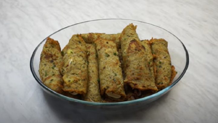 Bramboráky plněné šunkou a sýrem