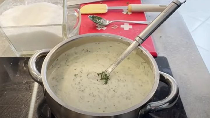 Koprovka s hovězím masem a smetanou