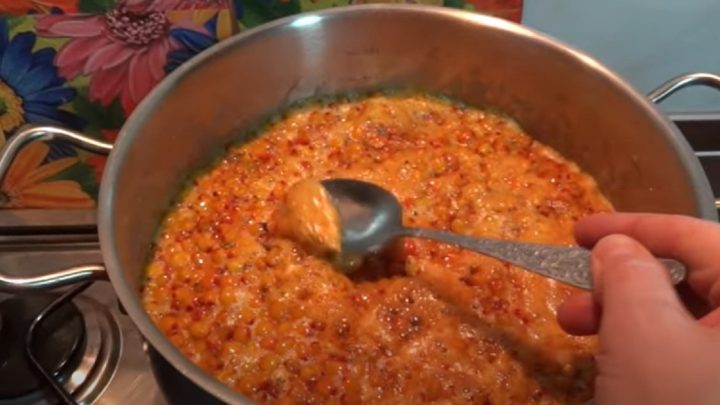 Rakytníkový džem ze 3 ingrediencí