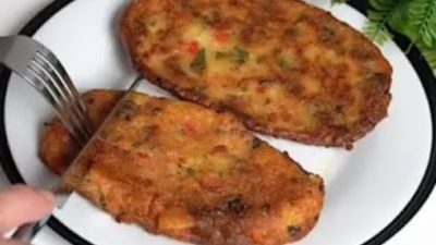 Rychlé bramborové řízky s paprikou